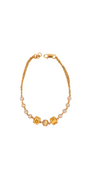 22K Gold Two-tone Designer Ladies Bracelet