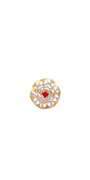22K Gold CZ Designer Ladies Ring