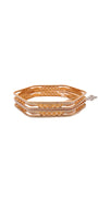 22K Gold Two-tone Designer 2 Pieces Set Of Bangles