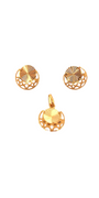 22K Gold Designer Pendant Set