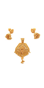 22K Gold Designer Pendant Set