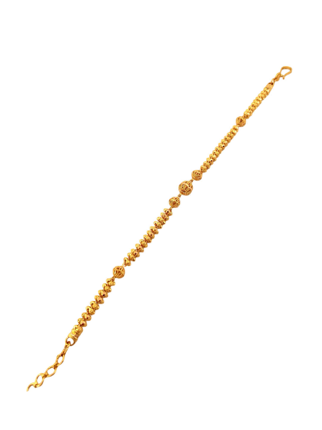 22K Gold Beads Designer Ladies Bracelet