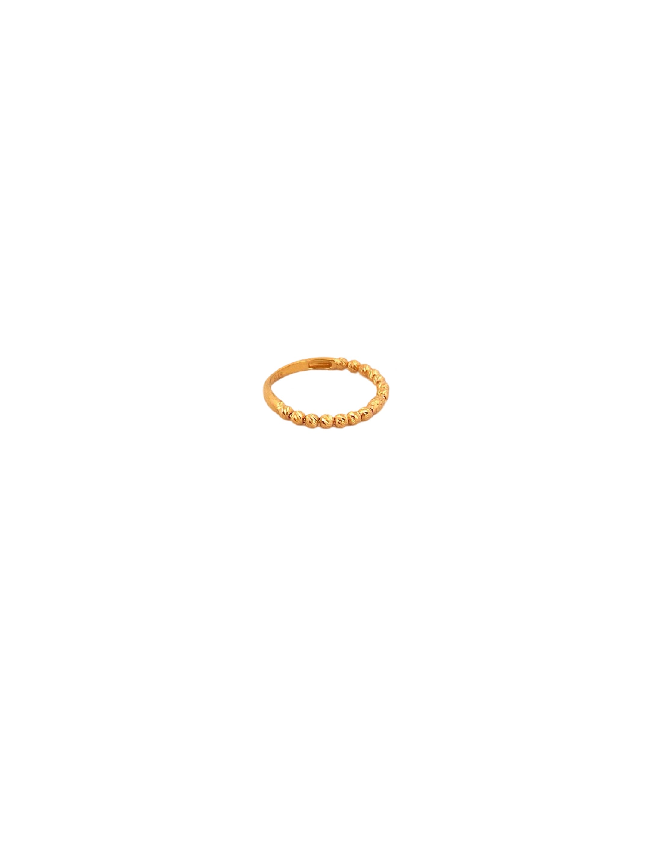 22K Gold Bead Designer Ladies Ring