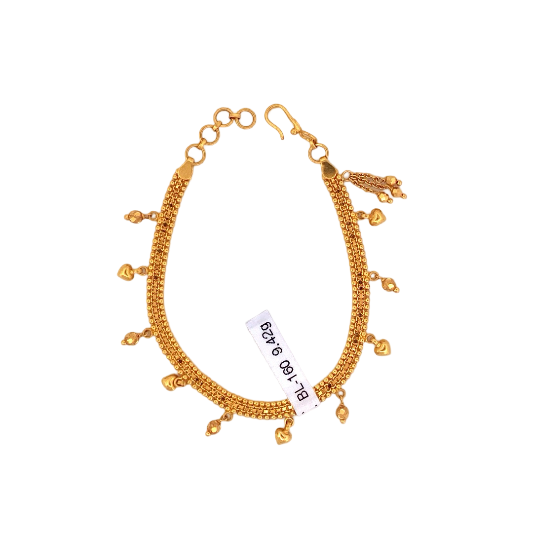 22K Gold Designer Ladies Bracelet
