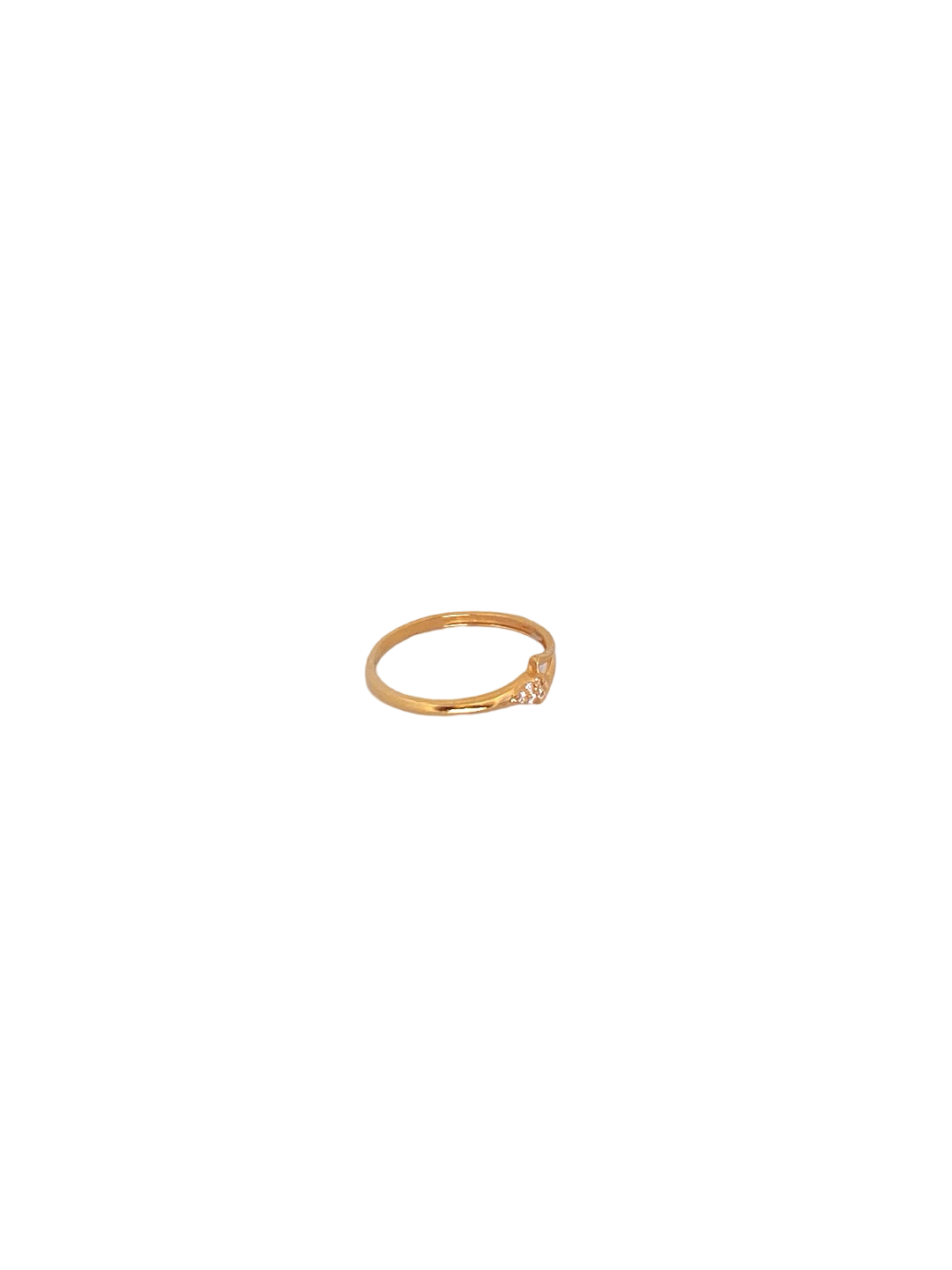 22K Gold CZ Designer Ladies Ring