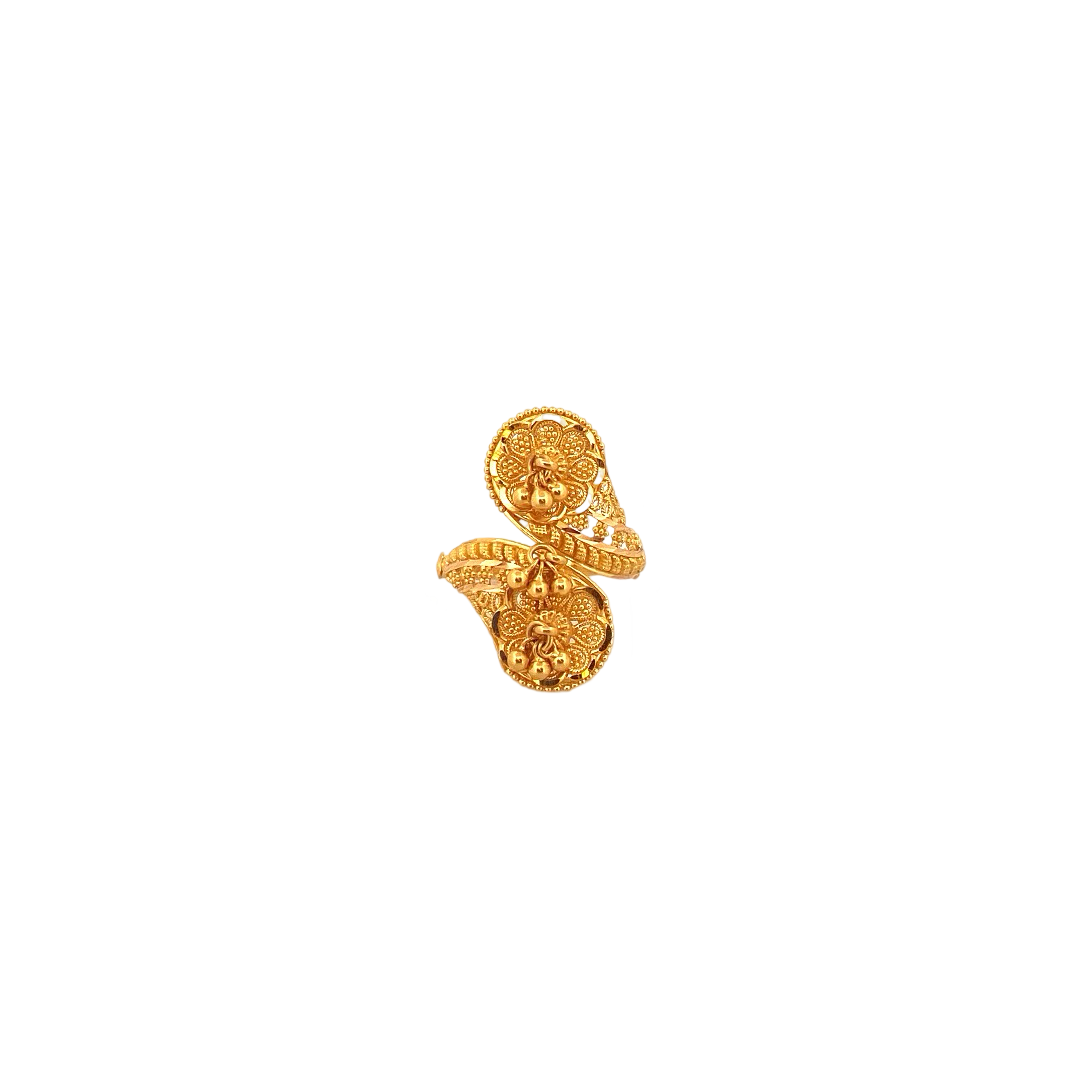 22K Gold Designer Ladies Ring
