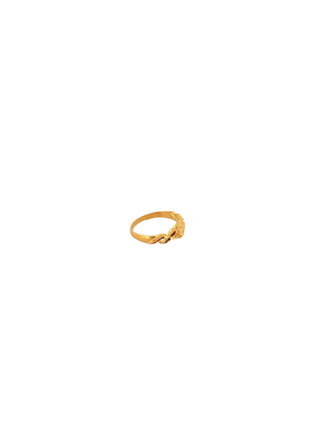 22K Gold Laser Cut Designer Ladies Ring