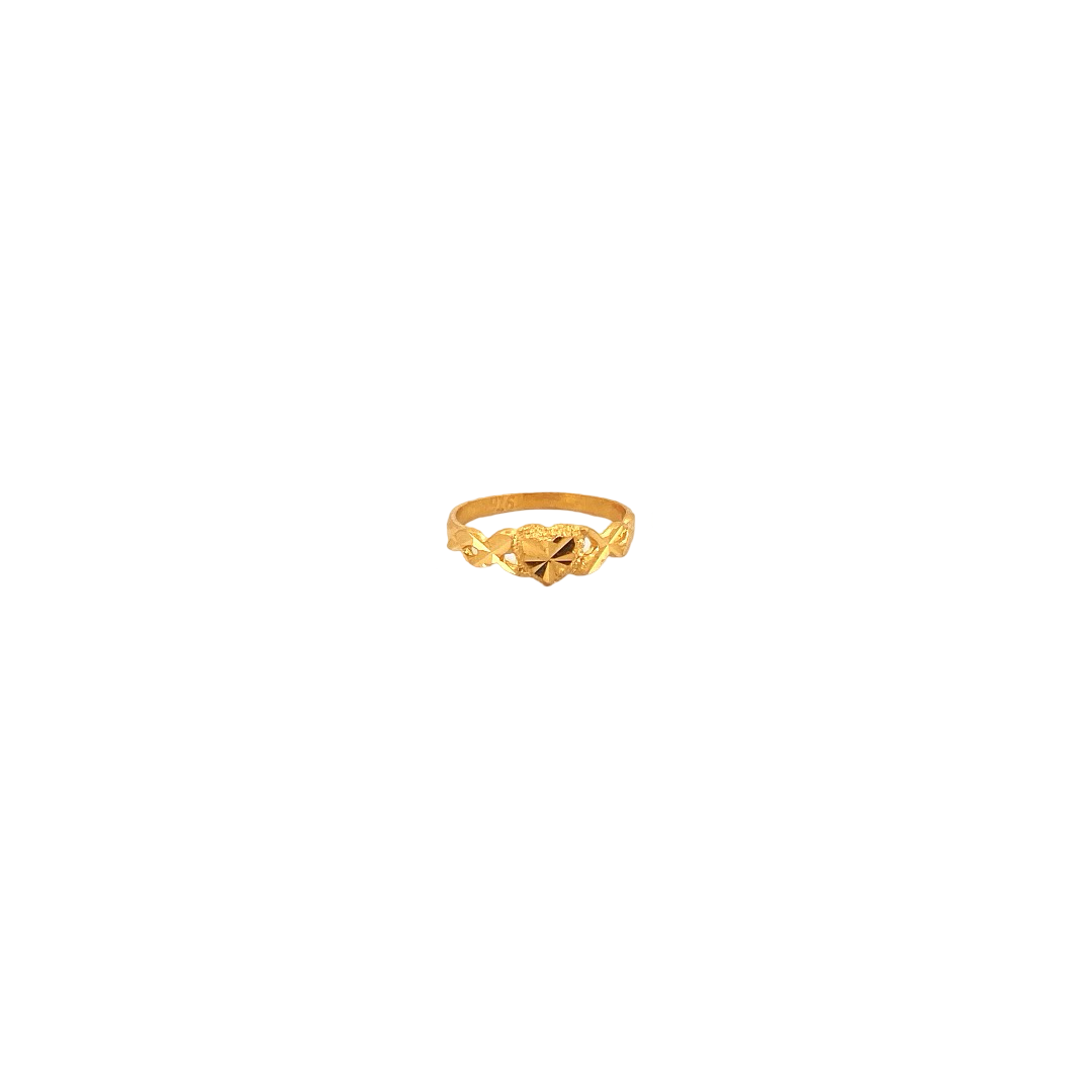 22K Gold Laser Cut Designer Ladies Ring