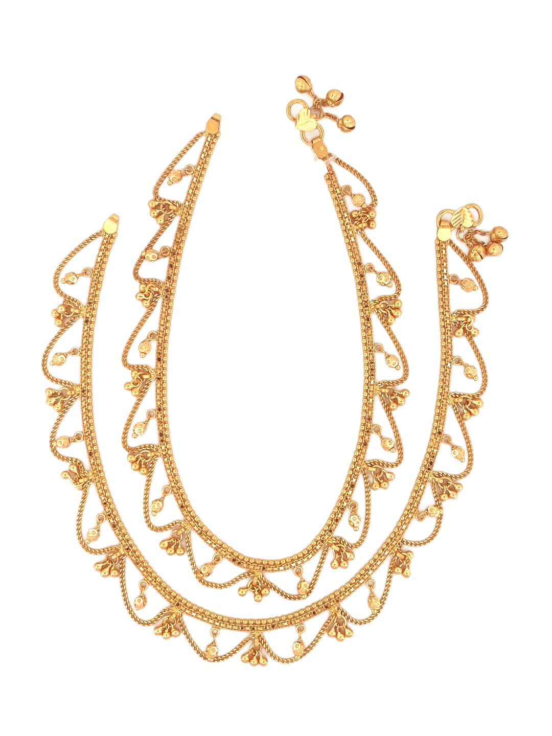 22K Gold Designer Ladies Anklet