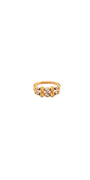 22K Gold Two-tone Designer Ladies Ring