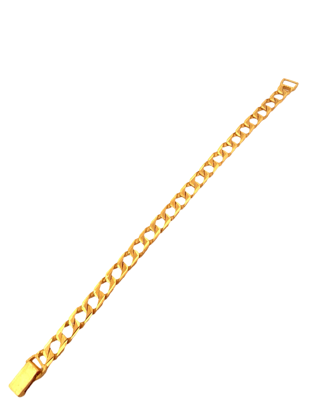 22K Gold Cuban Link Designer Men's Bracelet