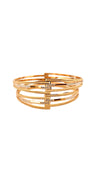 22K Gold Two-tone Designer 2 Pieces Set Of Bangles