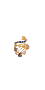 22K Gold CZ Peacock Designer Ladies Ring