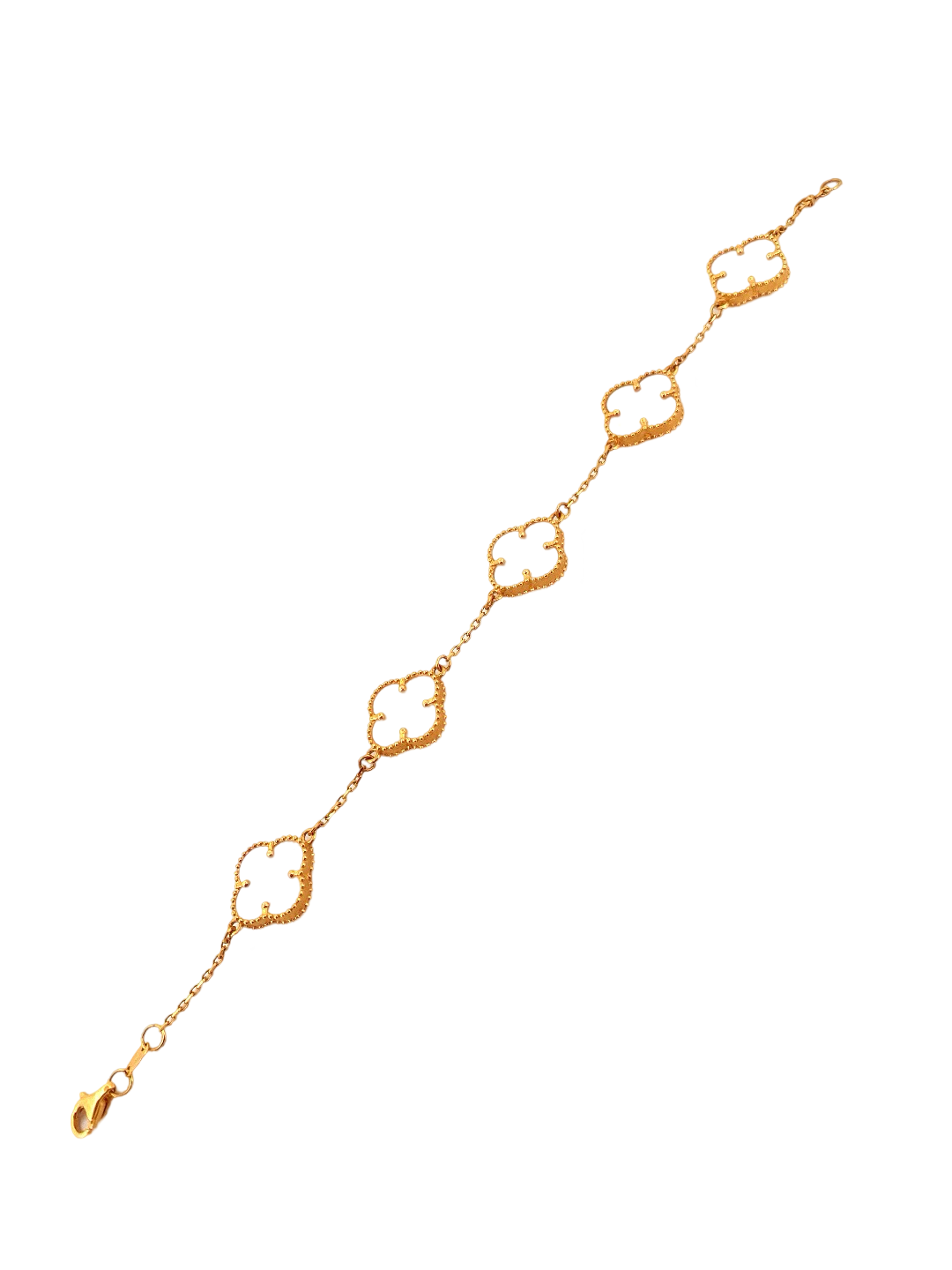 22K Gold Flower Designer Ladies Bracelet