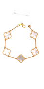 22K Gold Flower Designer Ladies Bracelet