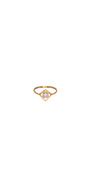 22K Gold CZ Designer Ladies Ring