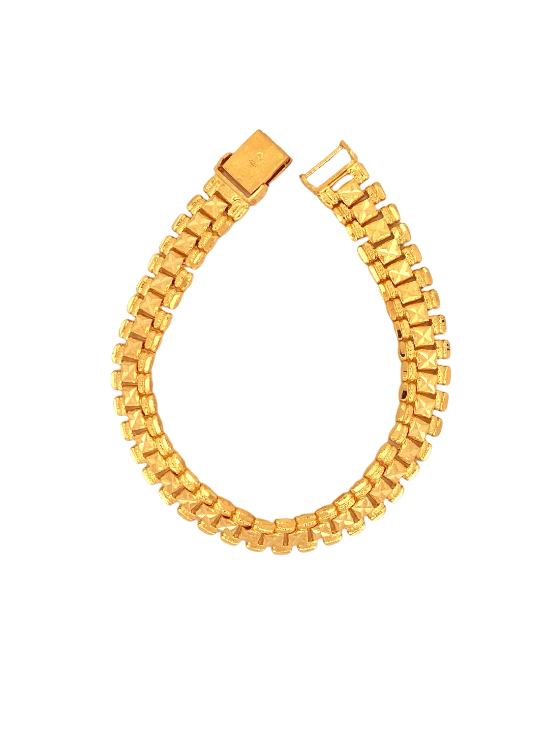 22K Gold Designer Men's Bracelet