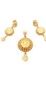 22K Gold Designer Pendant Set
