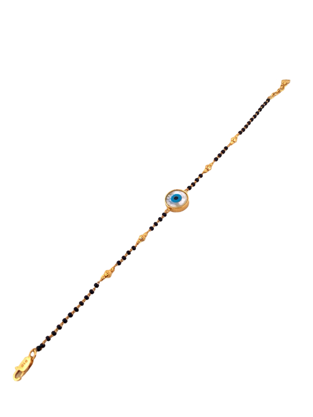 22K Gold Evil Eye Designer Ladies Bracelet