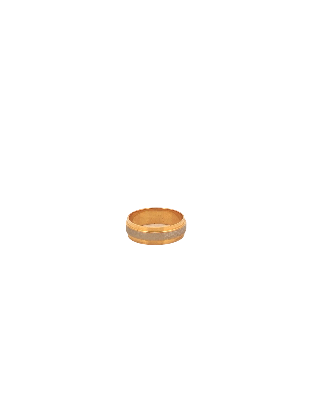 22K Gold Two-tone Designer Band