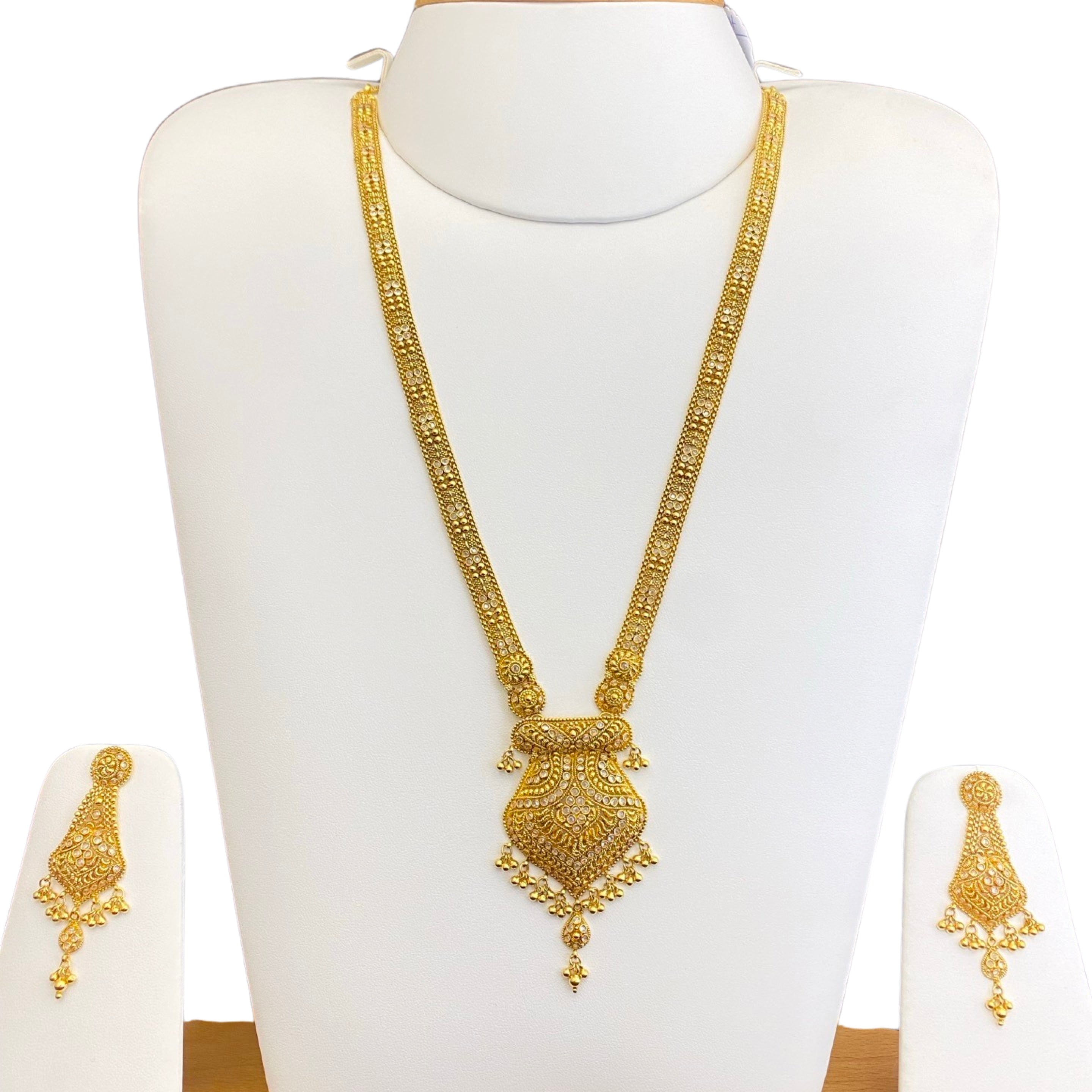 22K Gold Polki Antique Designer Ranihaar