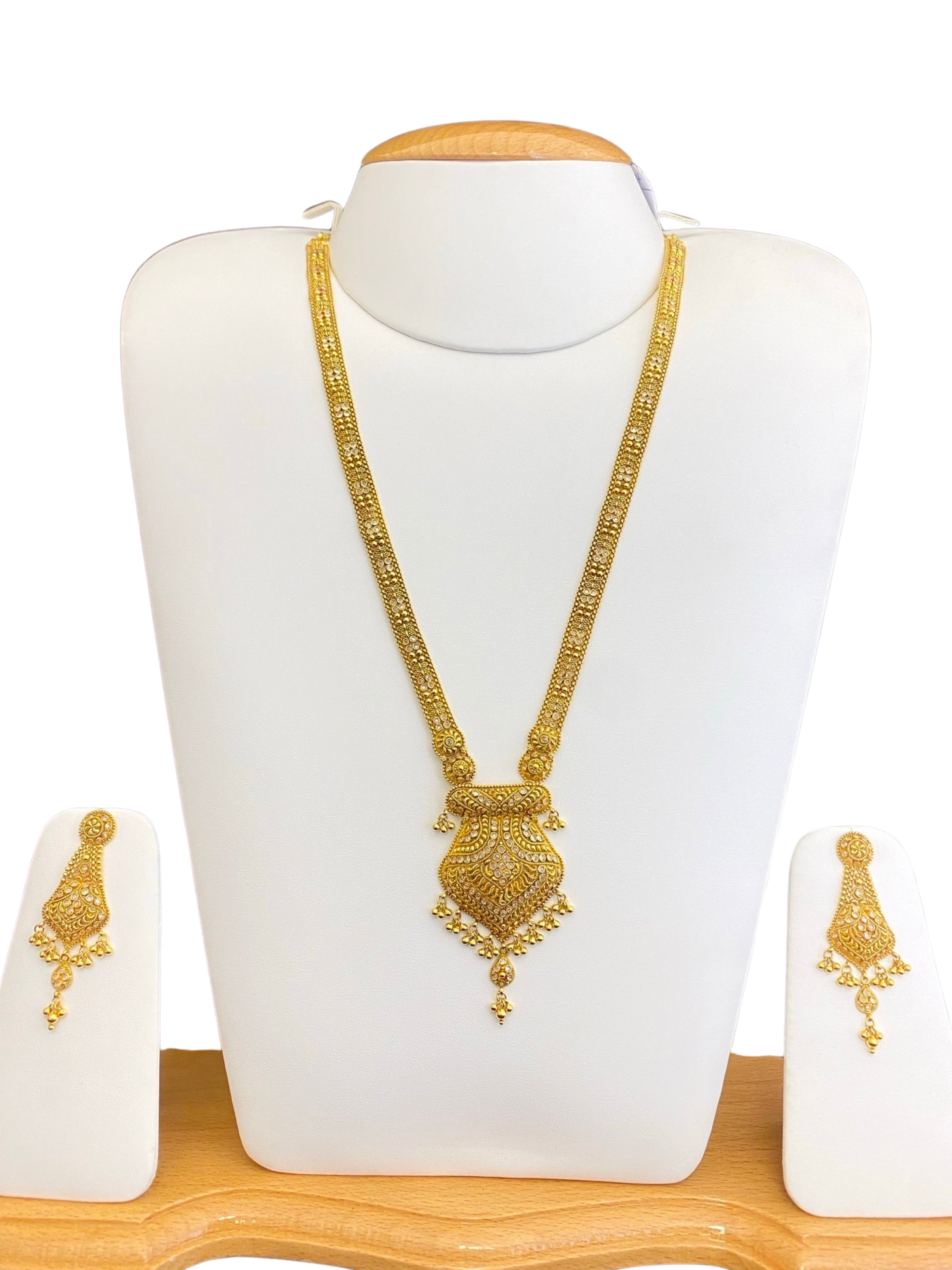 22K Gold Polki Antique Designer Ranihaar