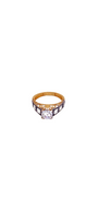 22K Gold CZ Solitaire Designer Ladies Ring