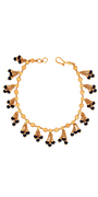 22K Gold Black Bead Designer Ladies Bracelet