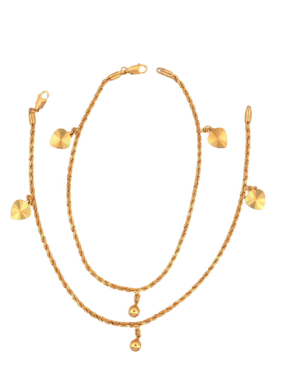 22K Gold Designer Ladies Anklet