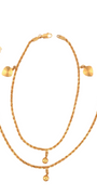 22K Gold Designer Ladies Anklet