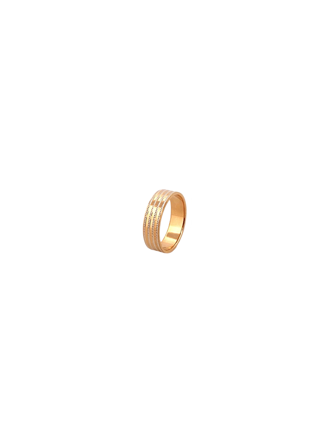 22K Gold Two-tone Designer Band