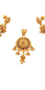 22K Gold Designer Pendant Set