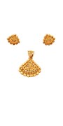 22K Gold Designer Pendant Set