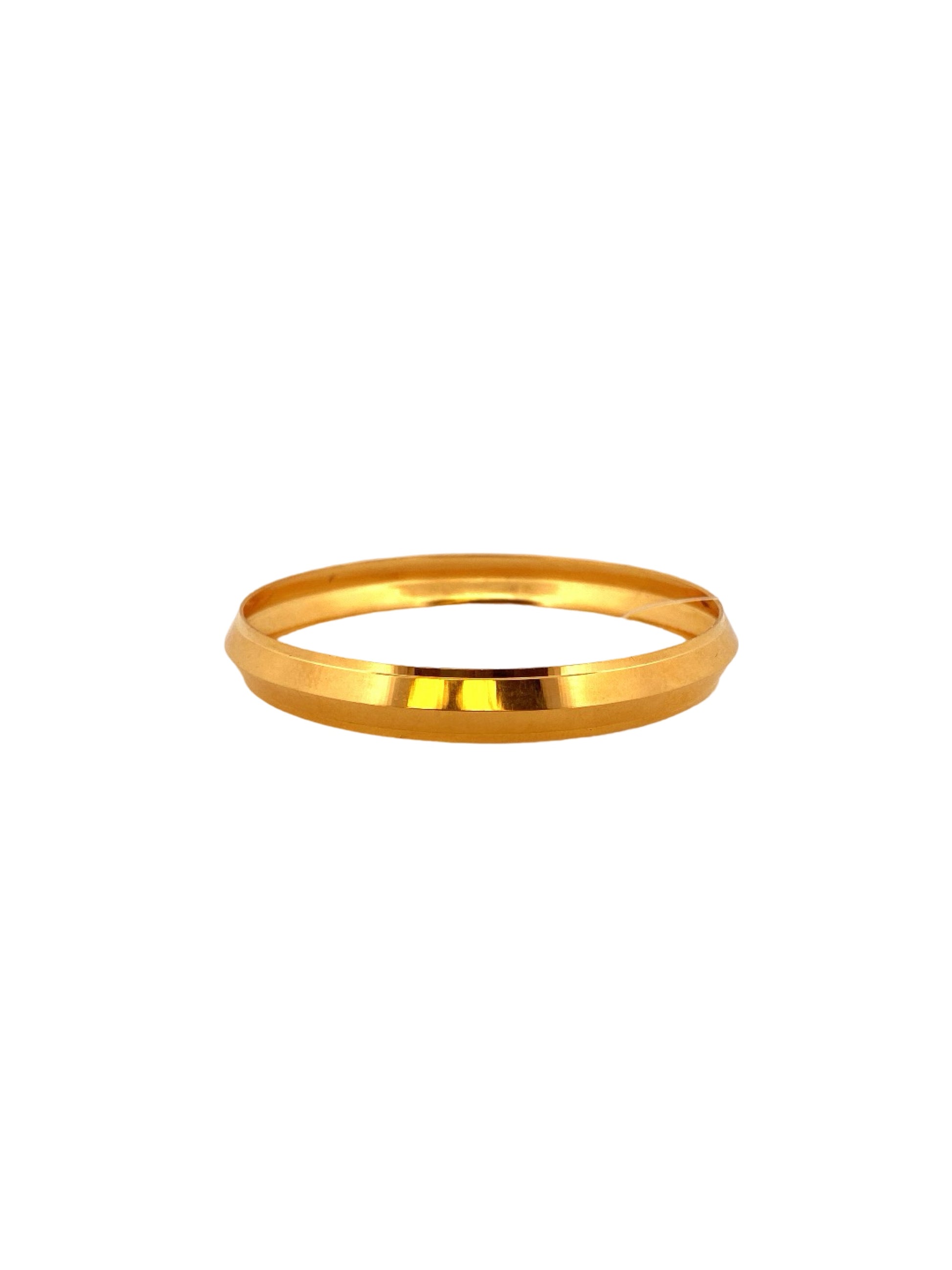 22K Gold Plain Sikh Men's Kara