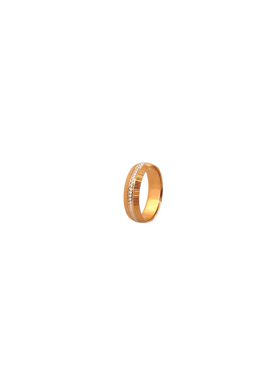 22K Gold Two-tone Designer Band