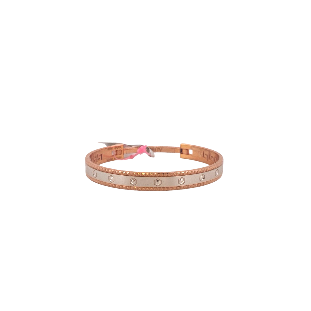 22K Gold Two-tone Designer Ladies Bracelet