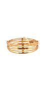 22K Gold Two-tone Designer 2 Pieces Set Of Bangles