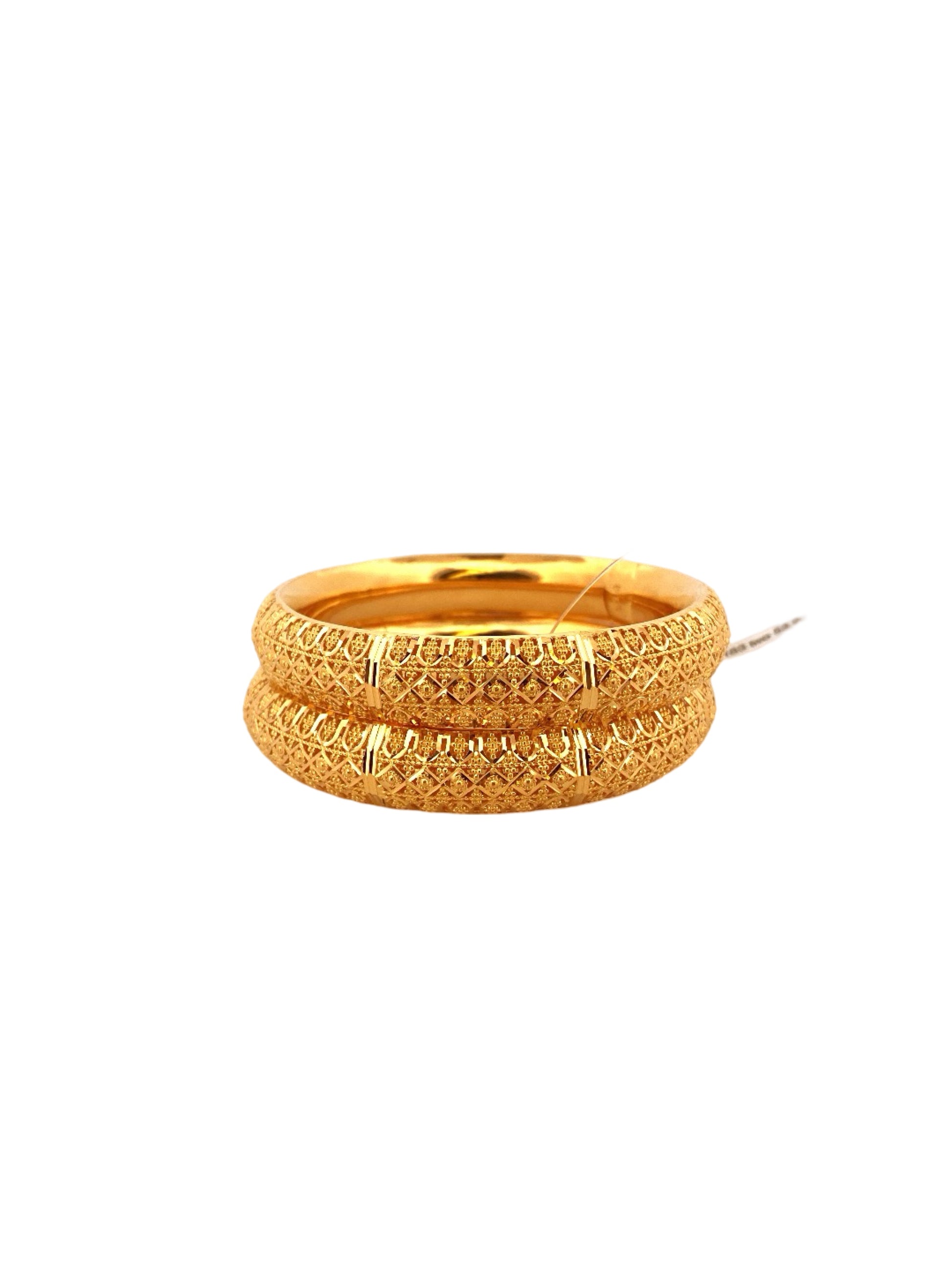 22K Gold Designer 2 Pieces Set Of Bangles