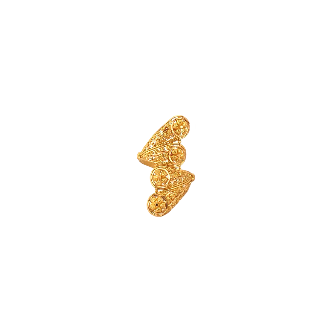 22K Gold Designer Ladies Ring