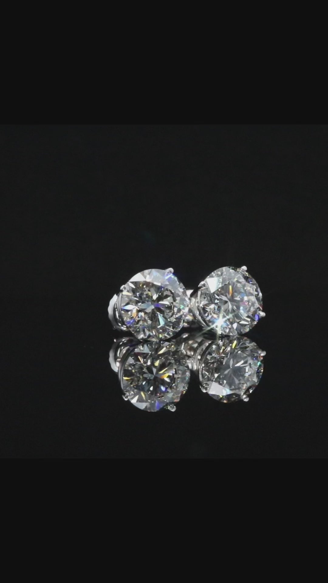 4 CTS T.W Lab Diamond Solitaire Earrings