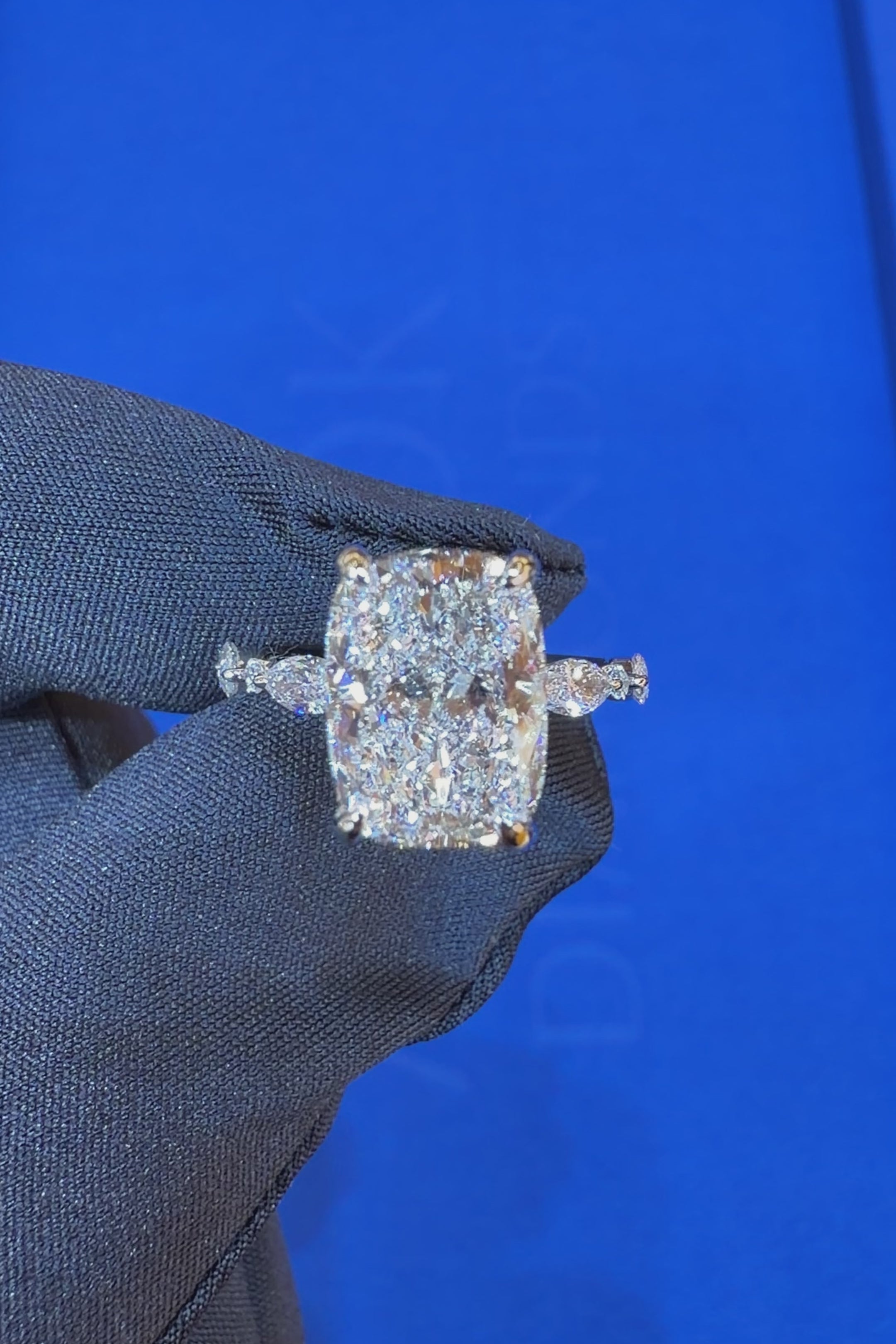 3.5 ct Elongated Cushion Engagement Ring