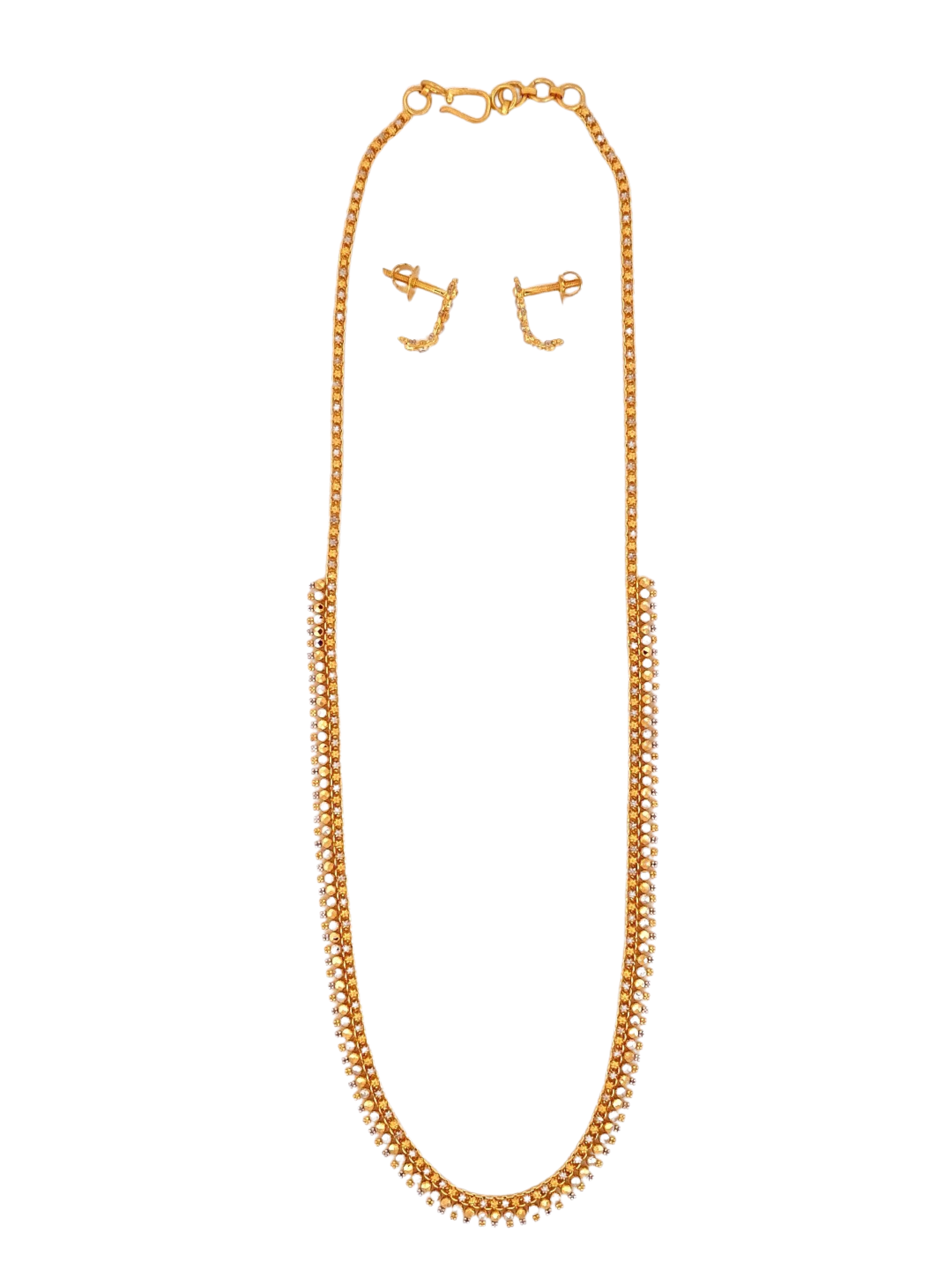 22K Gold Two-tone Designer Jewellery Set