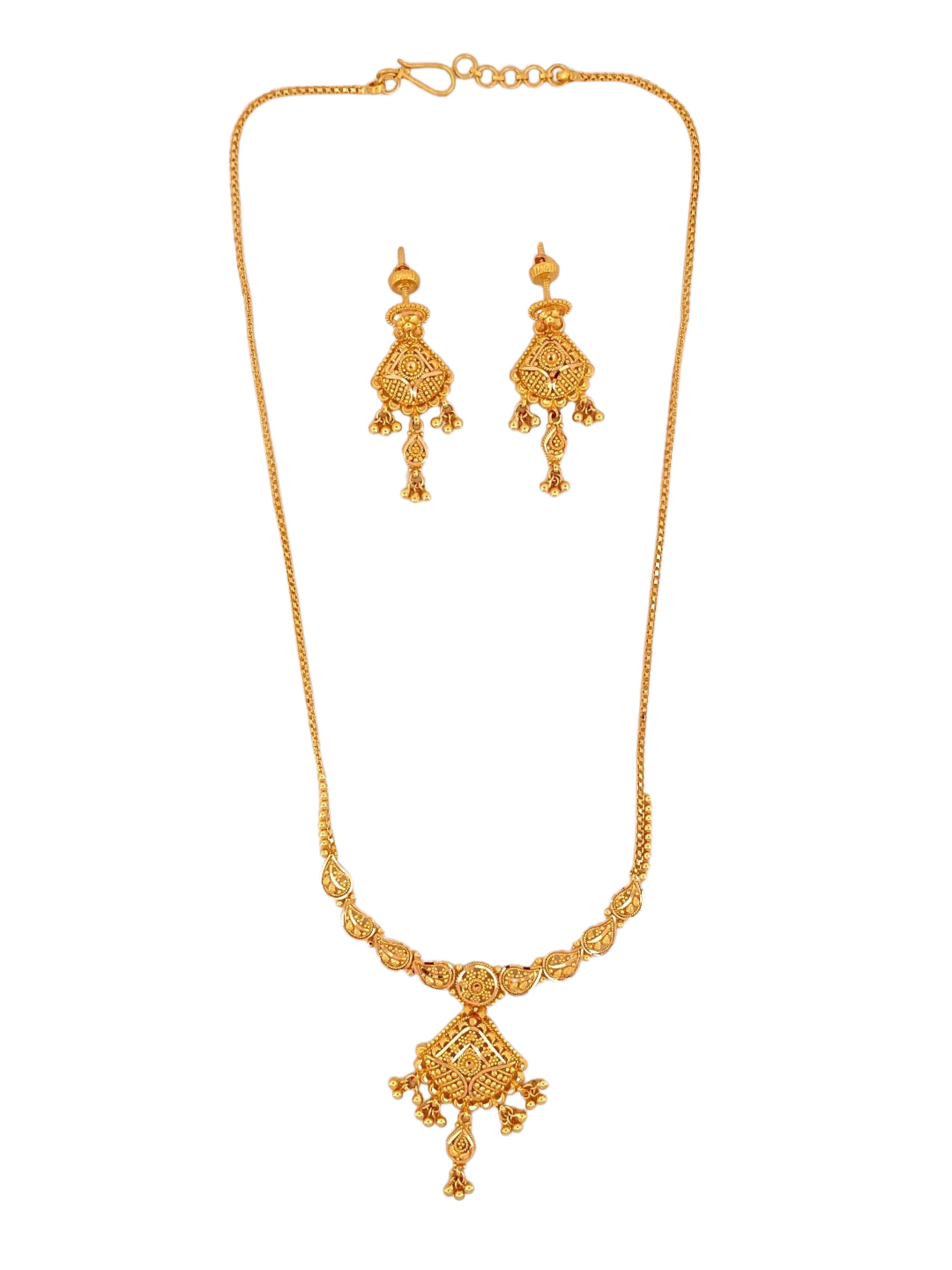 22K Gold Designer Jewellery Set