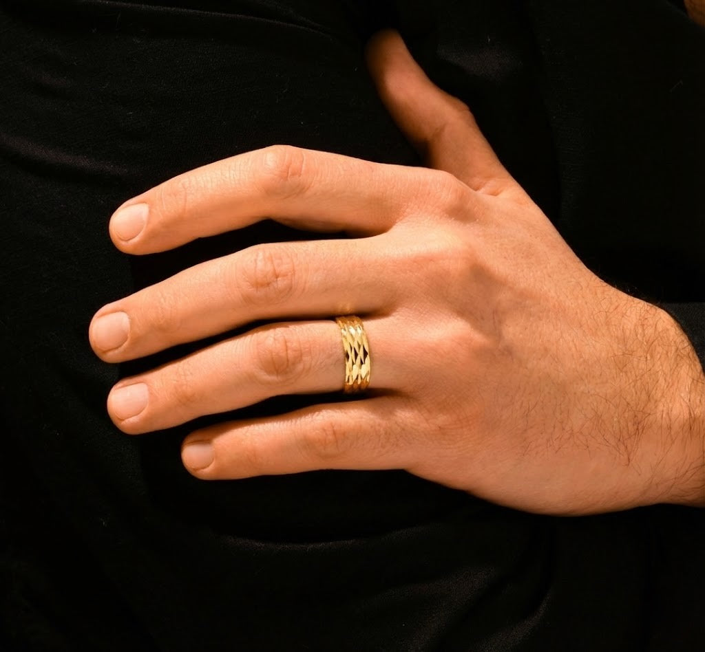 22K Gold Designer Band