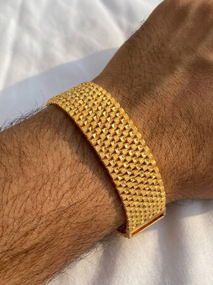 22K Gold Designer Men's Bracelet