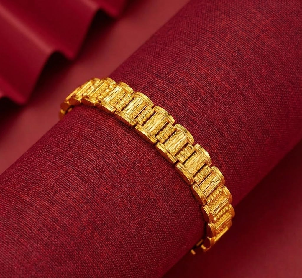 22K Gold Designer Men's Bracelet