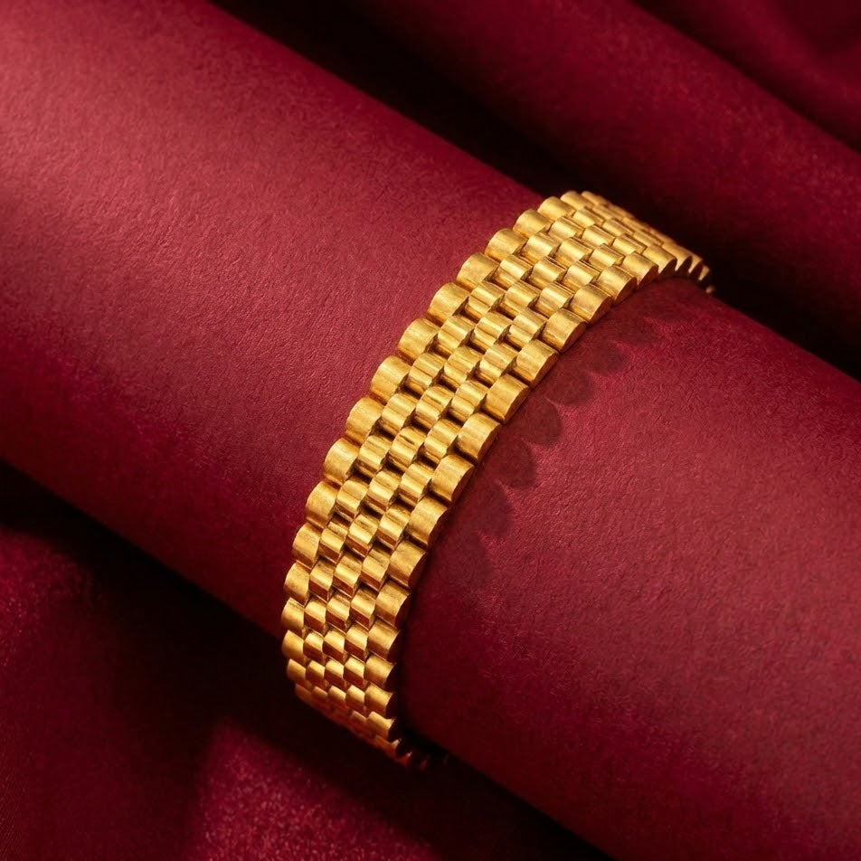 22K Gold Designer Men's Bracelet